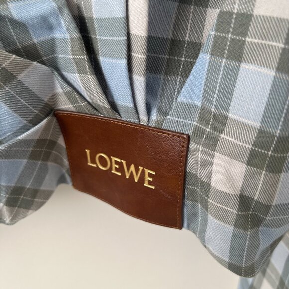 LOEWE Checked Draped Wool-Blend Jacket - Picture 10 of 14